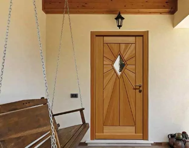 Entrance wooden door Tradizionali CasaClima