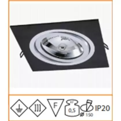 Built–in lamp Quadro All 180/28 A0314.