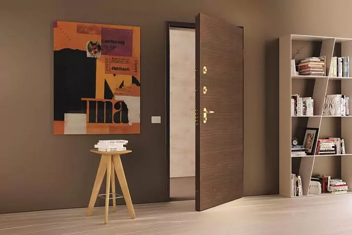 DELTA PRO 202, the decorative panel is a natural wood veneer Noce Europeo.