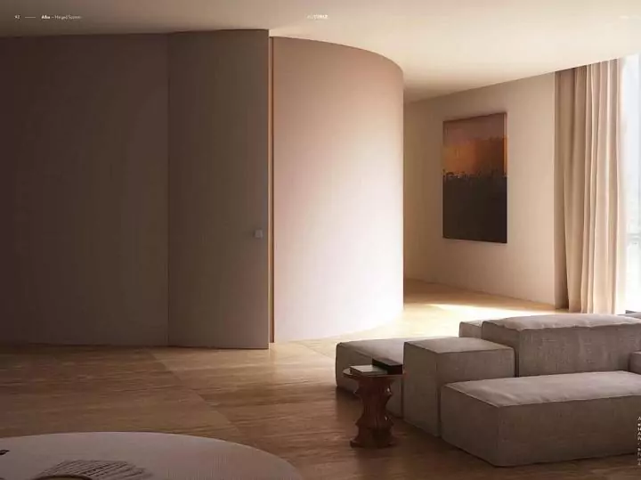 Interior door Curved Hinged Door