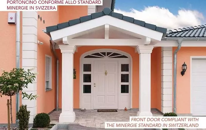 Entrance wooden door Tradizionali CasaClima
