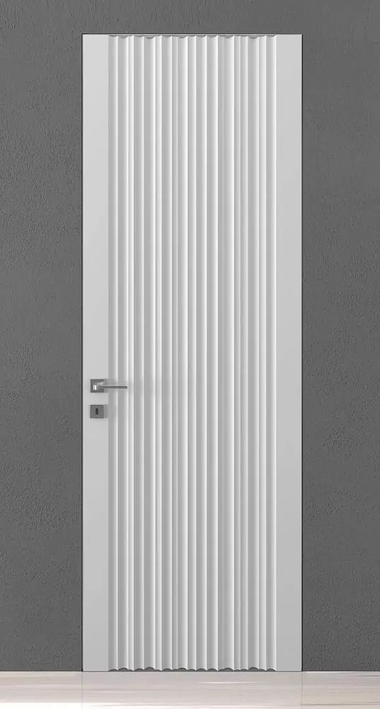 TREND–60, TR16, Bianco matte enamel, hidden INVISIBLE door frame.