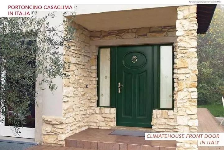 Entrance wooden door Tradizionali CasaClima