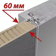 Rotary door PIVOT–60, Alu, VENEER