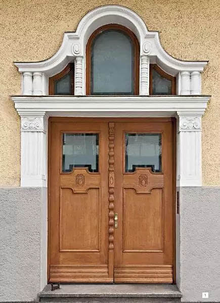 Entrance door Tutela storico-artistica CasaClima