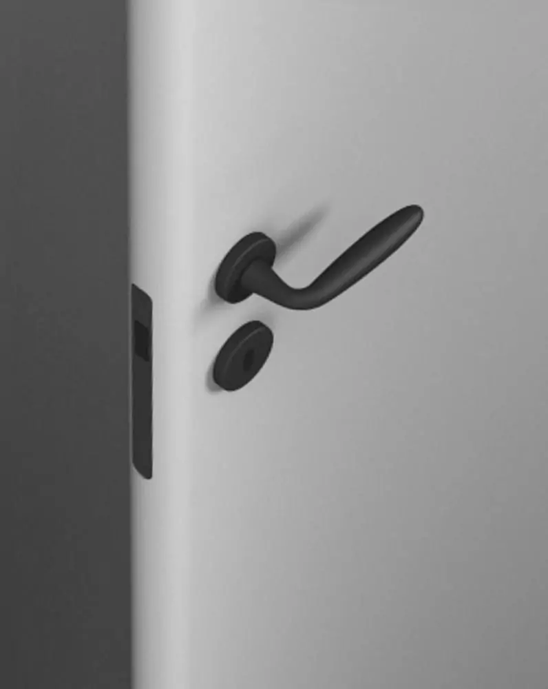 TONDA, Bianco matte enamel. A fragment of a radius web with a thickness of 50 mm.