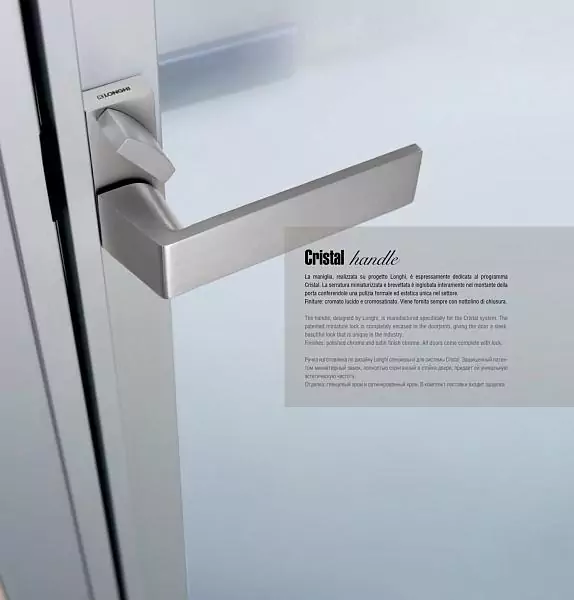 Interior door Cristal battente