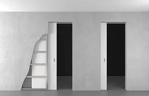 <p>Sliding pocket door</p>