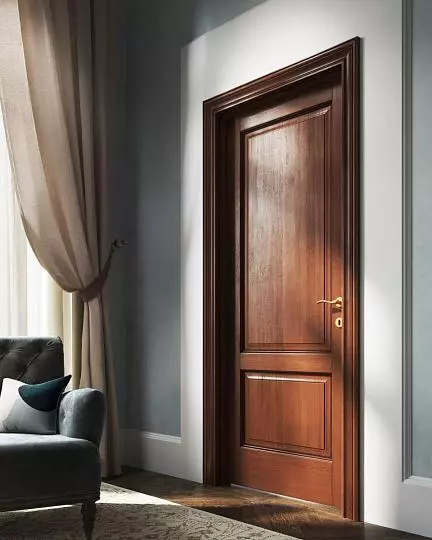 SOLID, model 20P, solid oak, tinted with the effect of aging Rovere Antico Scuro.